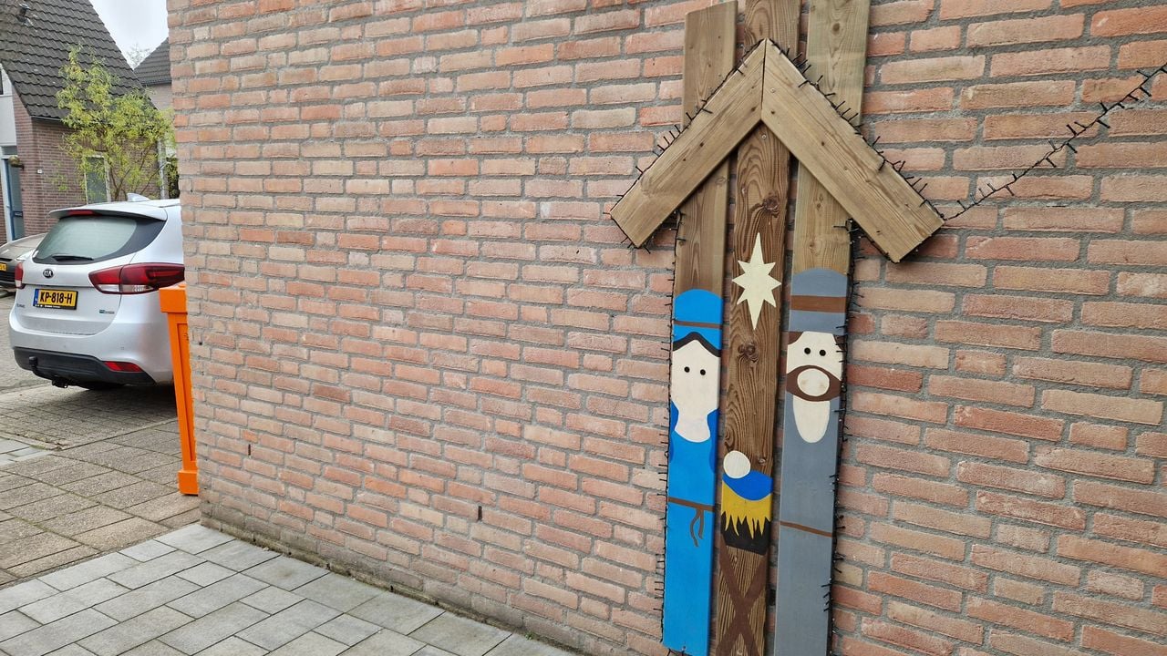 De kerststal om de hoek van haar huis