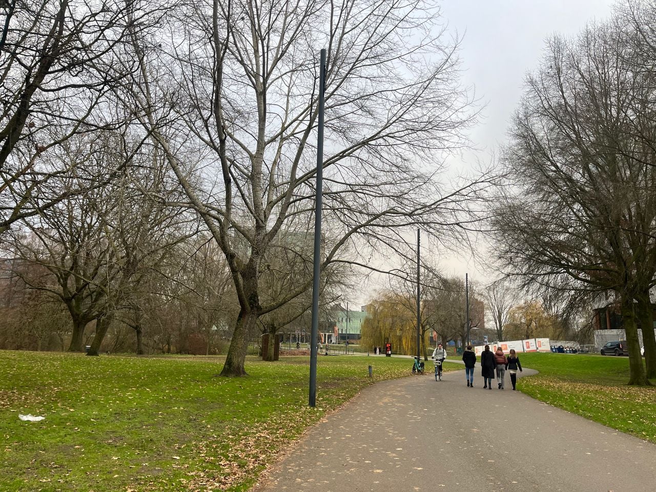 De plek waar het Rijksmuseum gebouwd zal worden.