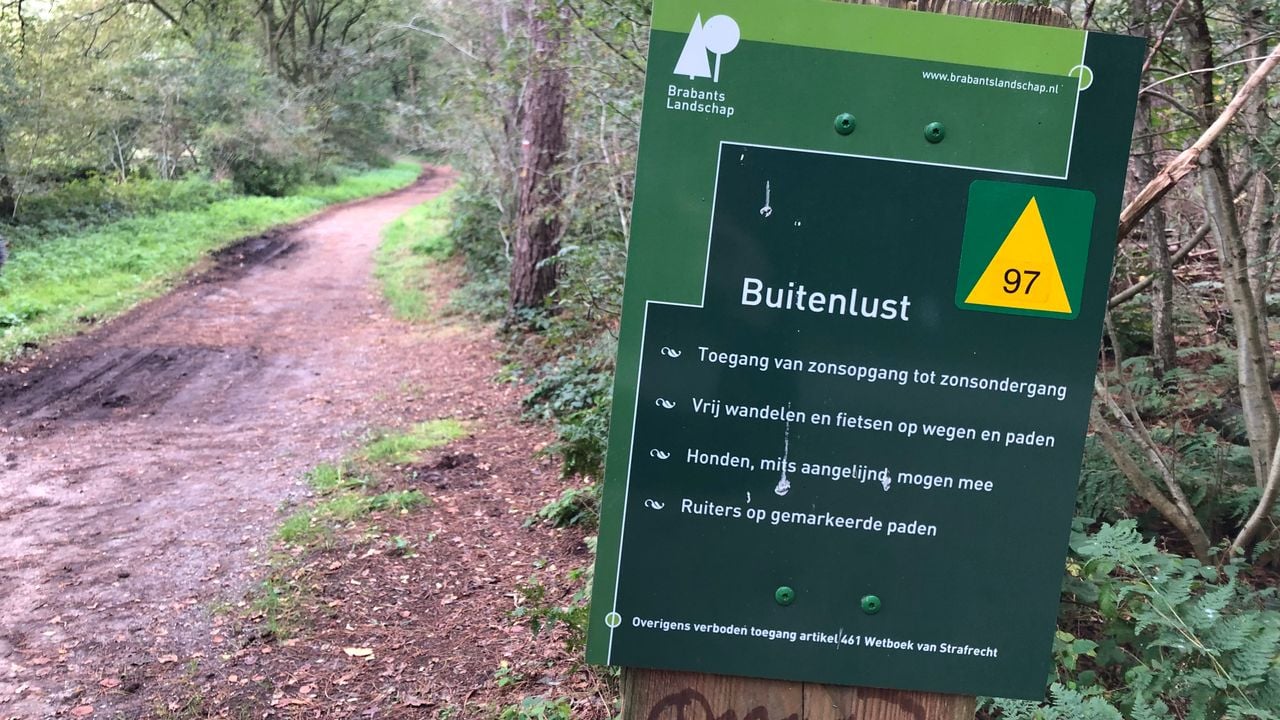 Het bospad waar Yvonne werd gevonden in Halsteren (Foto: Willem-Jan Joachems)