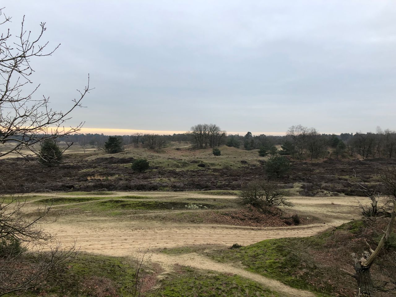 Wandelen dwars door de duinen (foto: Frans Kapteijns).