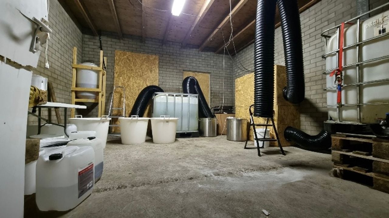 MDMA-lab in Wouwse Plantage 2025 (foto: politie).