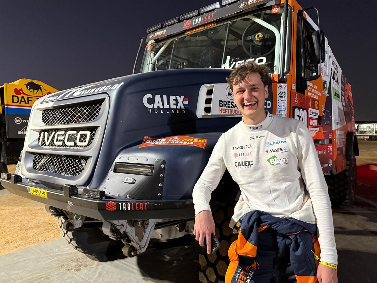 Marnix Leeuw in januari tijdens de Dakar Rally (foto: Omroep Brabant).