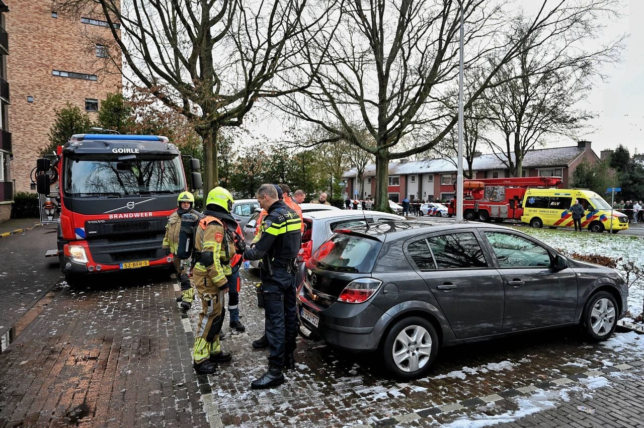 De omgeving werd afgezet (foto: Toby de Kort / Persbureau Heitink).