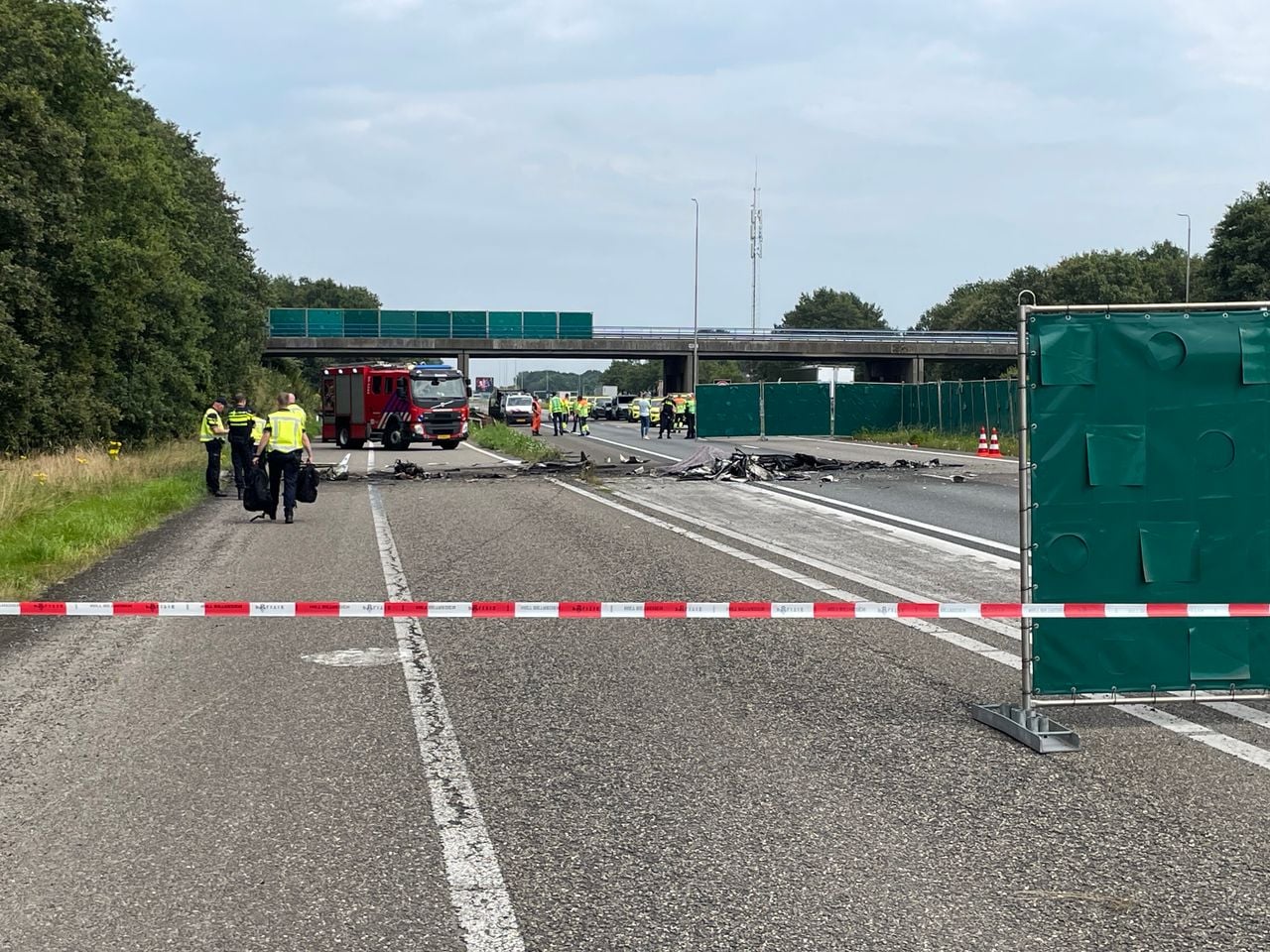 De oorzaak van de crash is niet bekend (foto: Robert te Veele).