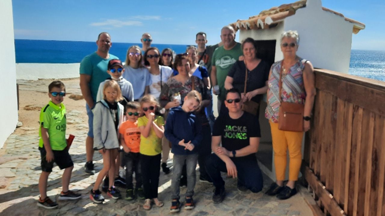 Gonnie met alle kinderen, aanhang en kleinkinderen