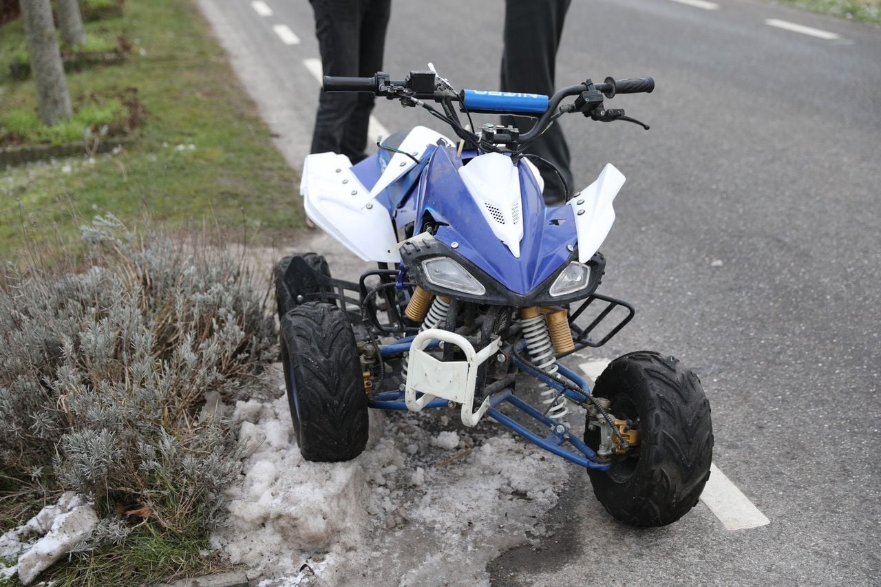 De beschadigde quad (foto: Christiaan Traets/Persbureau Heitink).
