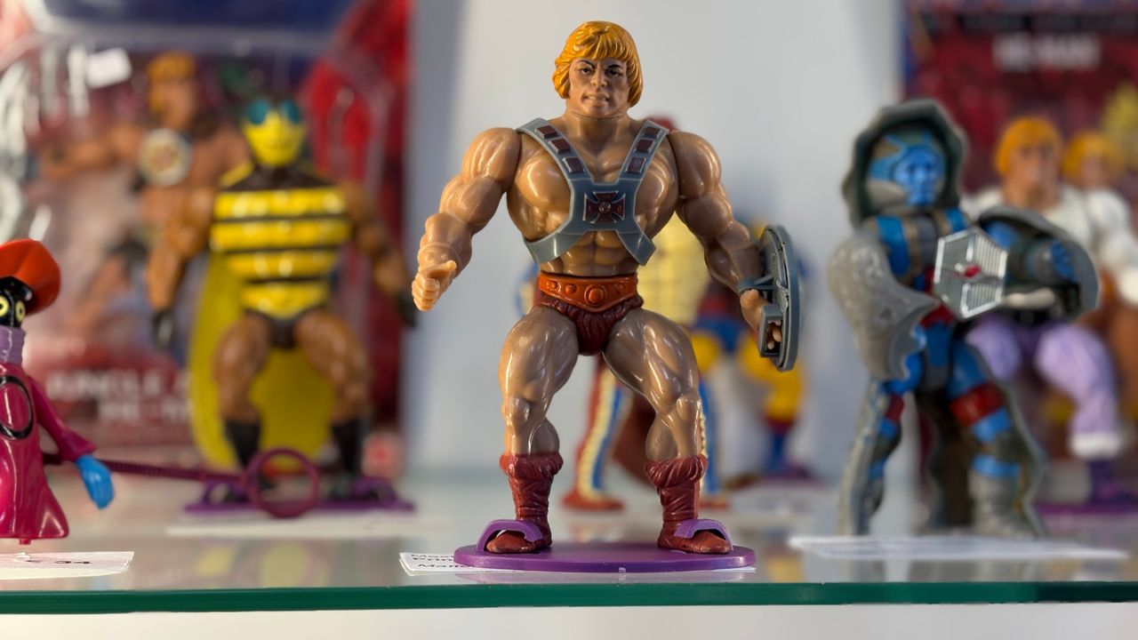 Actiefiguur He-Man uit de tekenfilmserie Masters of the Universe.