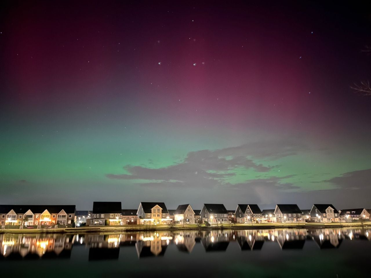 Robert legde het weerfenomeen vast bij de Groote Wielen  in Rosmalen (foto: Robert de Gronckel).
