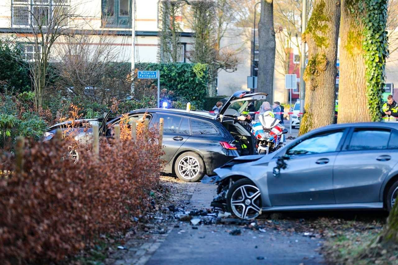 De achtervolging eindigde in een ravage (foto: SPS Media).