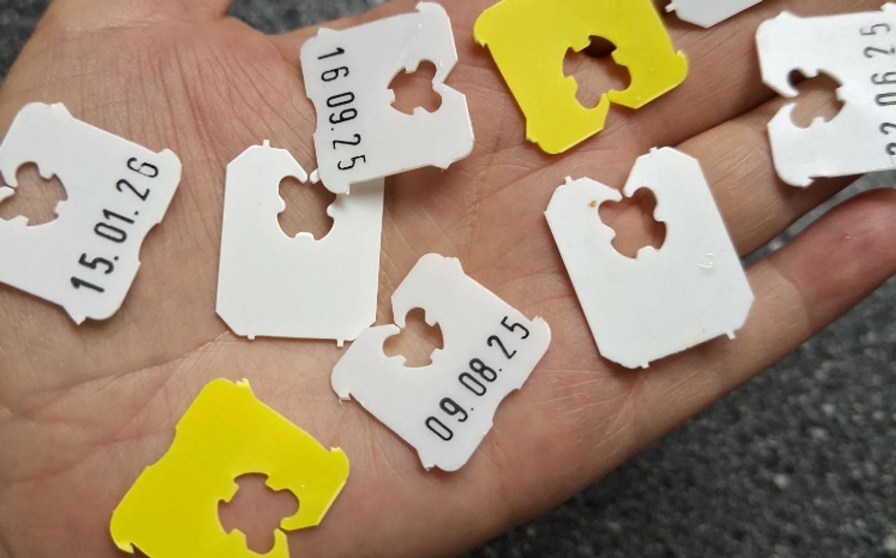 De verzamelde broodclipjes van Kitty (foto: Kitty van Gils).