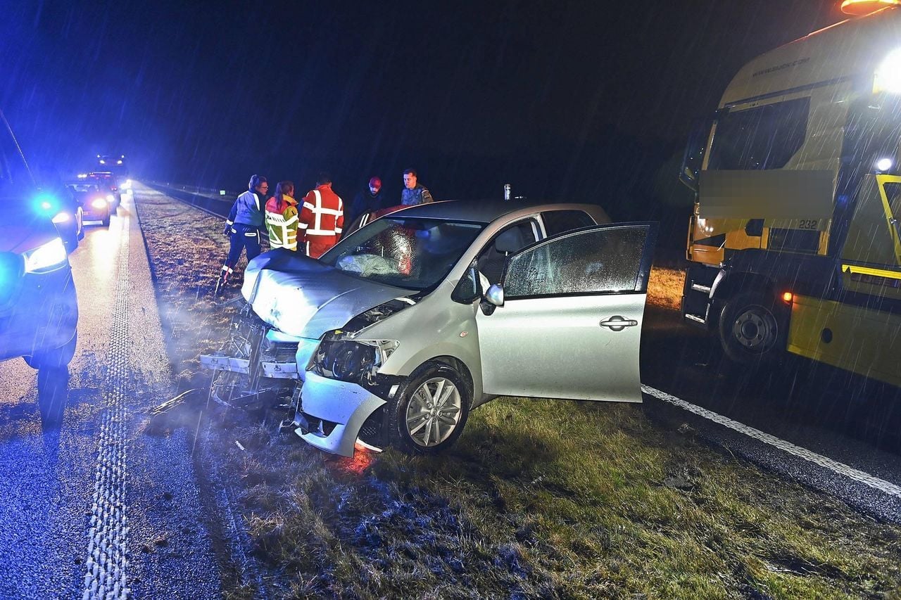 Ongeval in Westerhoven (foto: Rico Vogels / Persbureau Heitink). 
