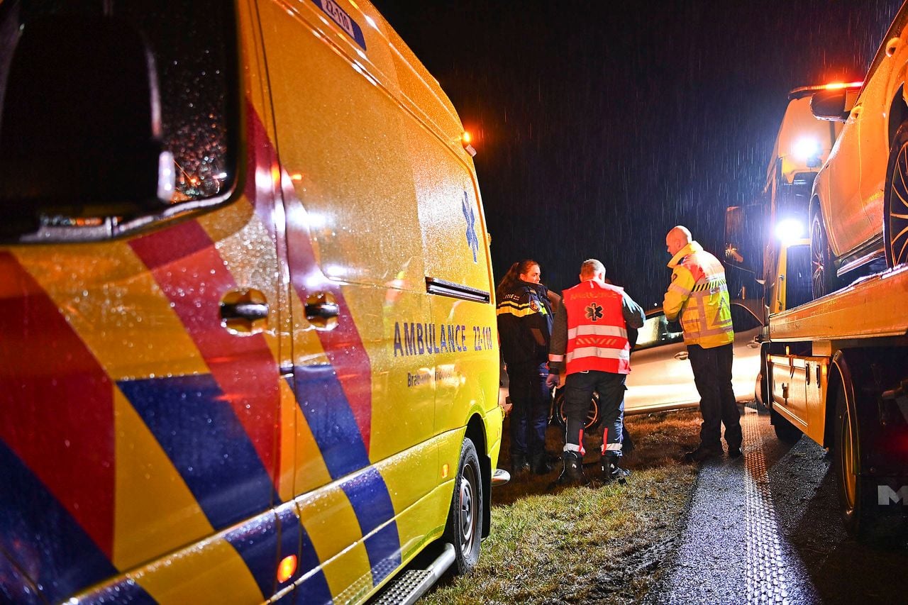 Ongeval in Westerhoven (foto: Rico Vogels / Persbureau Heitink). 