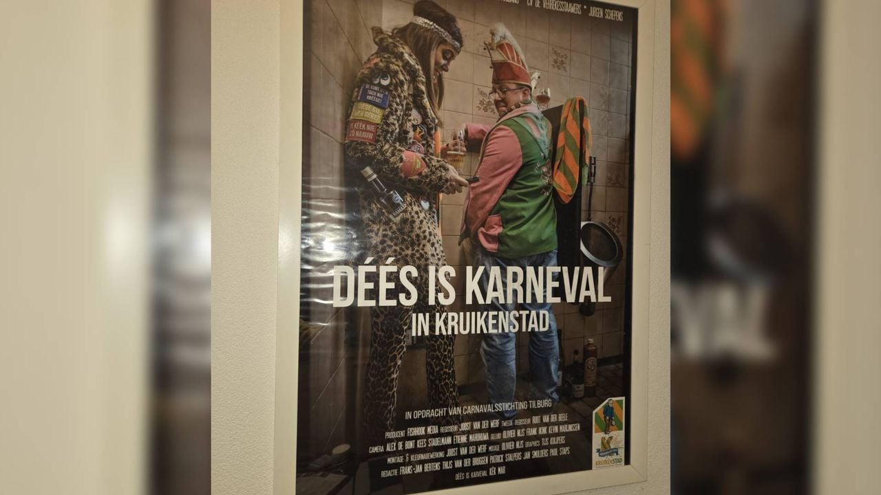 Ed was te zien op de poster van de documentaire 'Déés Is Karneval' (Privéfoto).