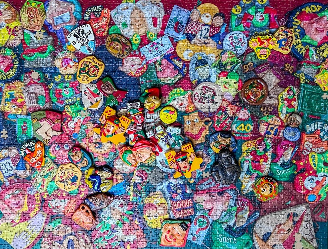 De verzameling van Karin (foto: Karin Mertens).