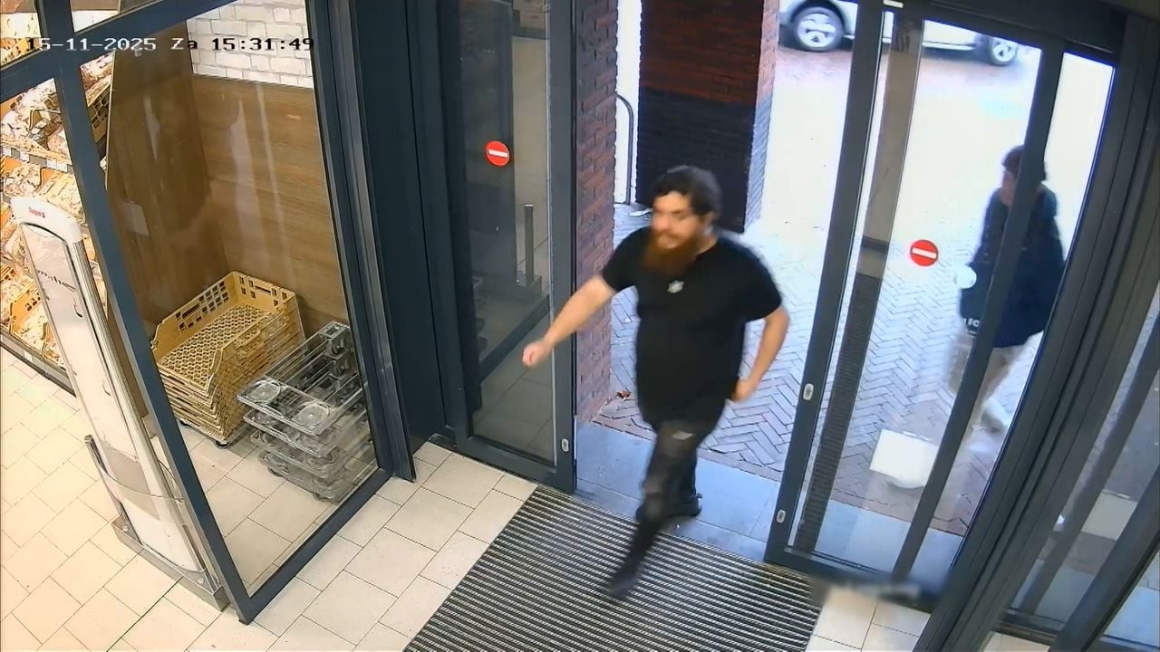 Man die greep in de kassa deed (foto: Bureau Brabant).