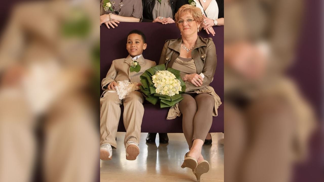 Angelo als kleine jongen tijdens de bruiloft van zijn moeder en vader (privéarchief).