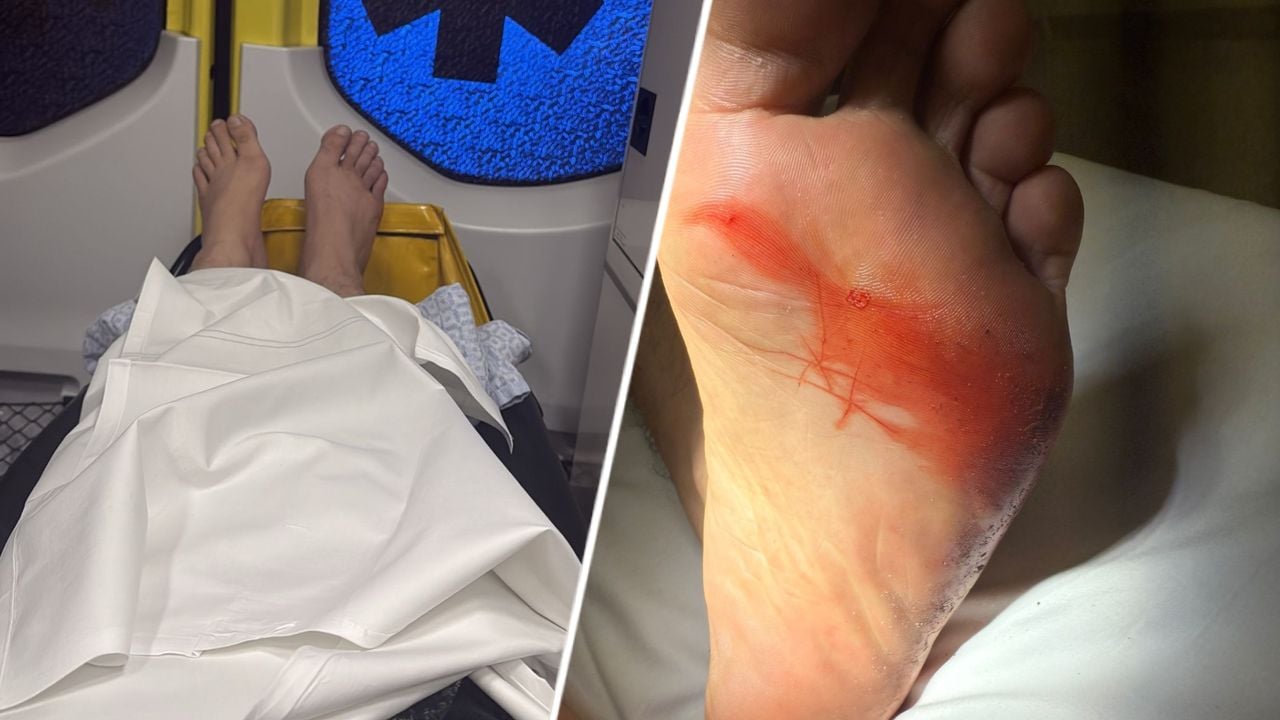 Abdalrahman hield zelf ook nog wat kleerscheuren over aan het ongeluk (privéfoto).