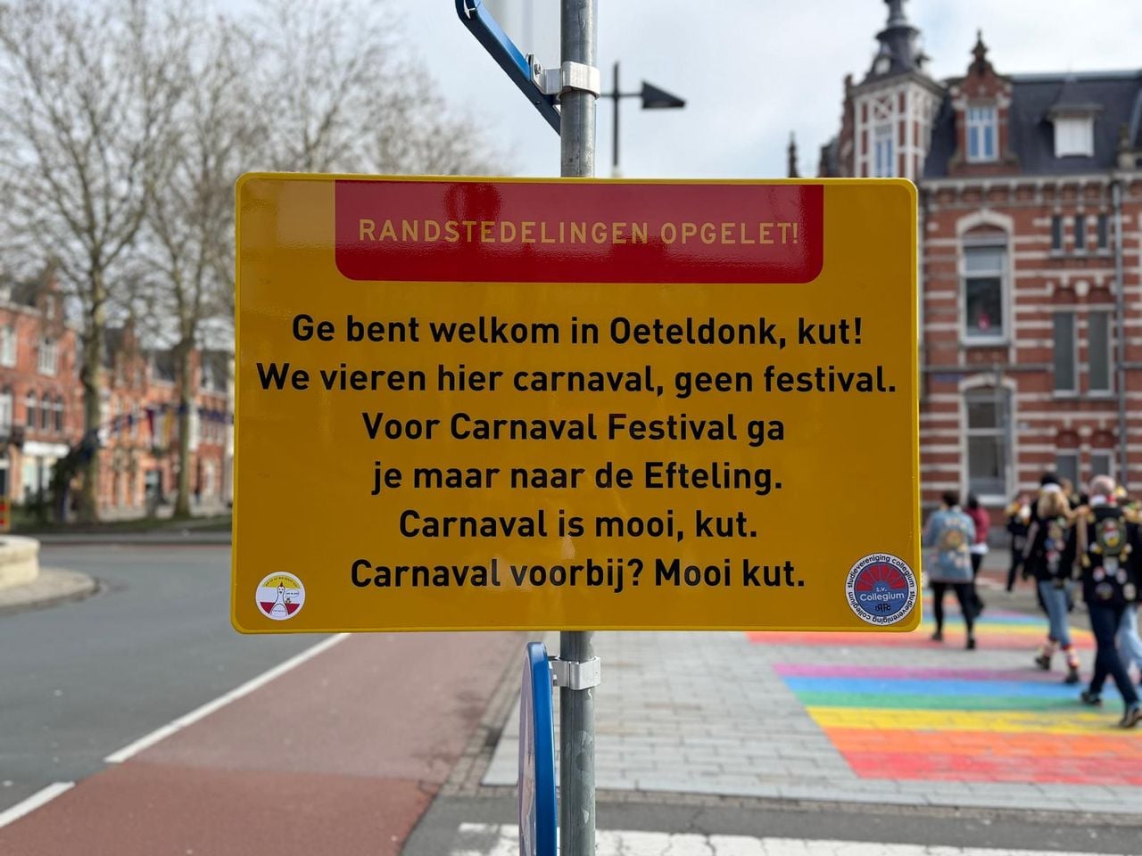 Randstedelingen opgelet bord (foto: Jasper Schilder).