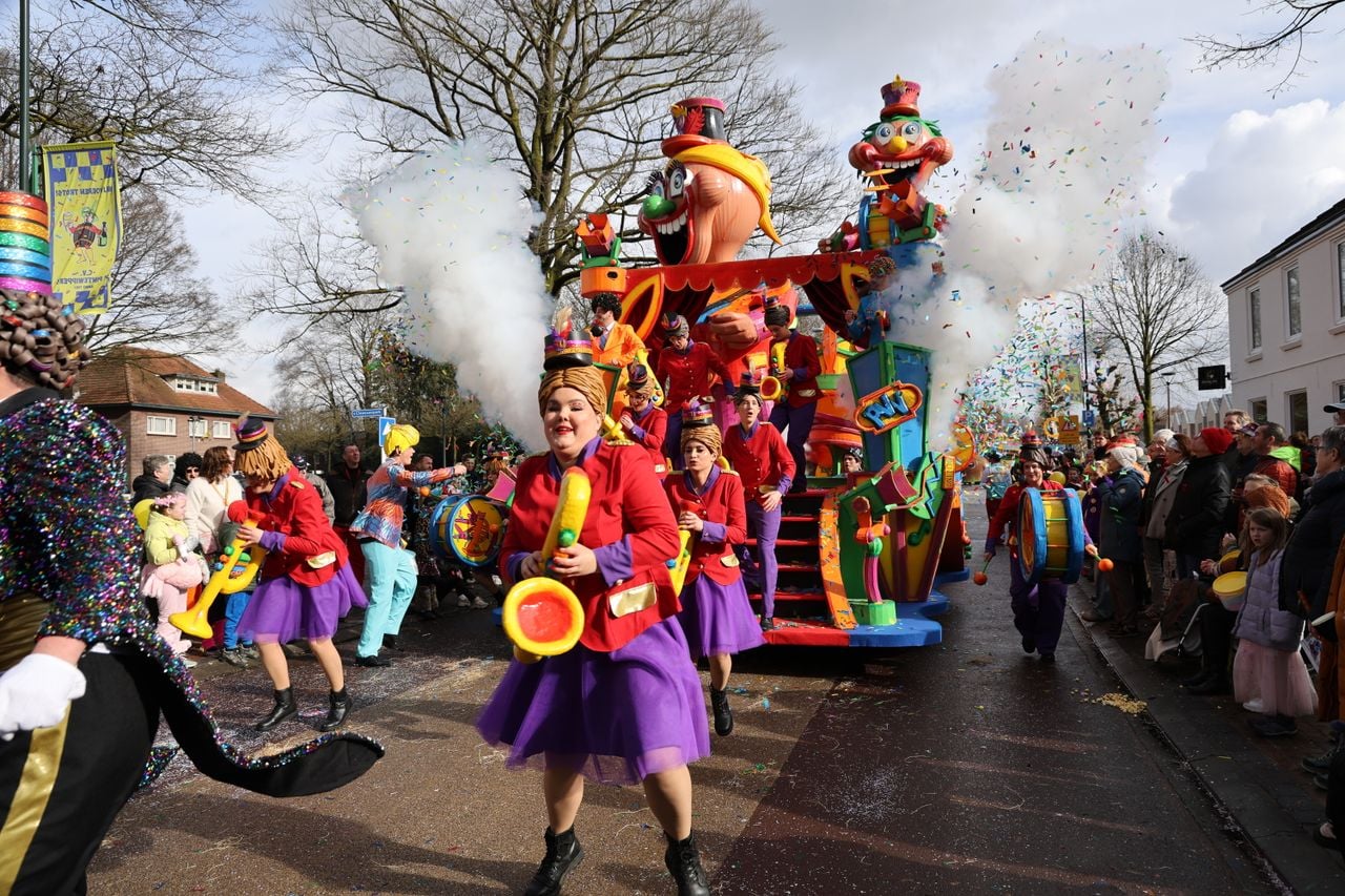 Muzikaal hoogstandje bij de Kempenoptocht (foto: Karin Kamp).