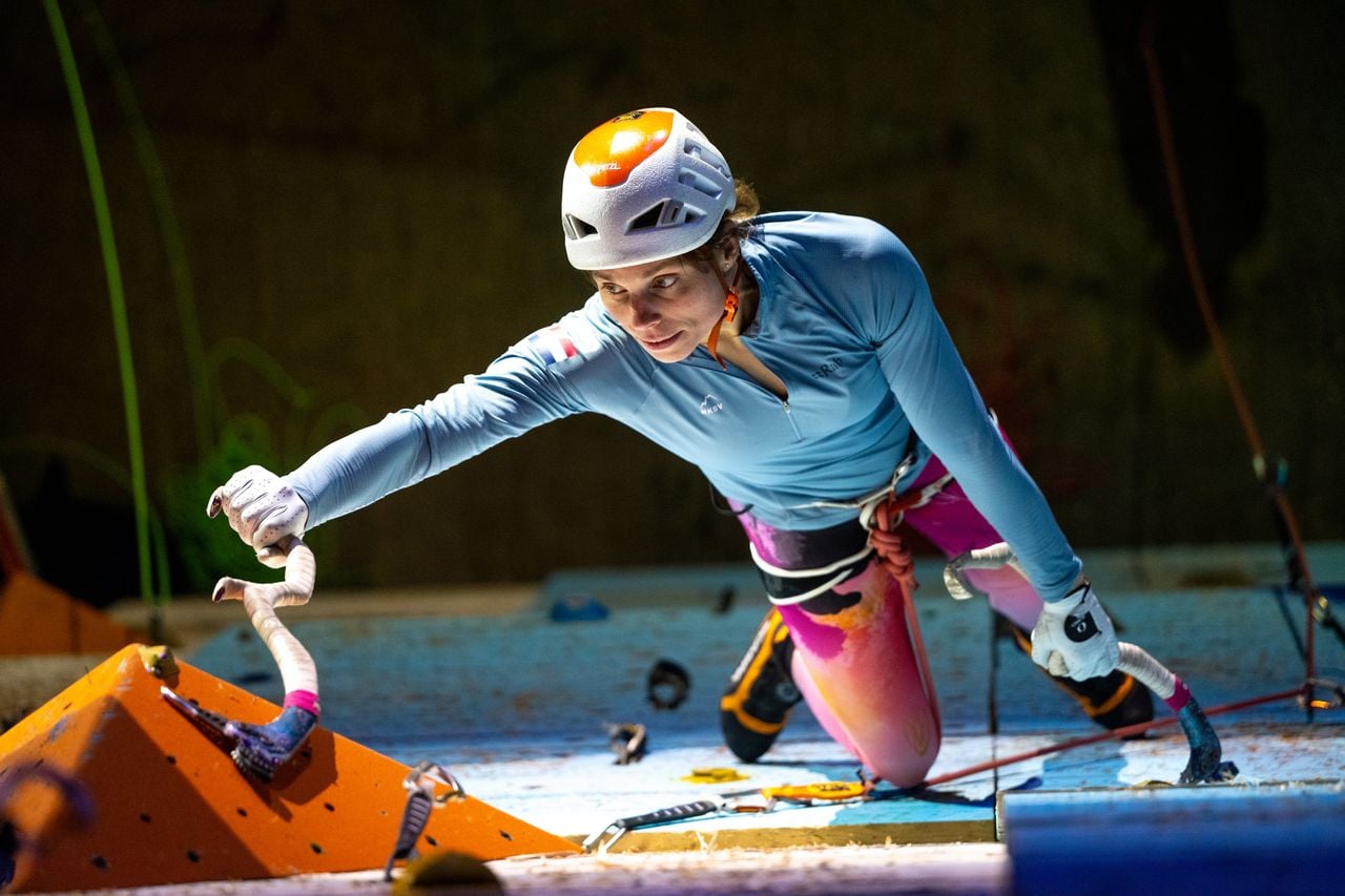 Marianne van der Steen bij een wedstrijd in Utrecht (foto: Rein Rijke).