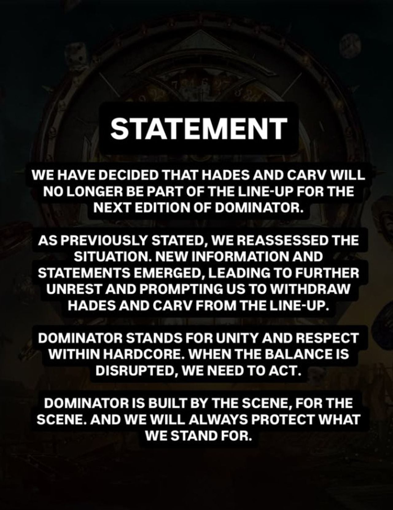 Statement Dominator.