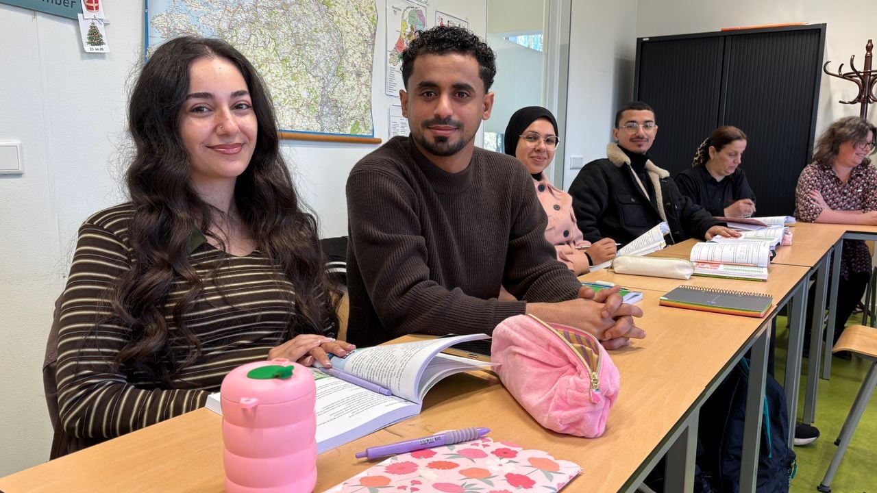 Deelnemers aan het opleidingstraject voor asielzoekers in Eindhoven (foto: Rogier van Son).
