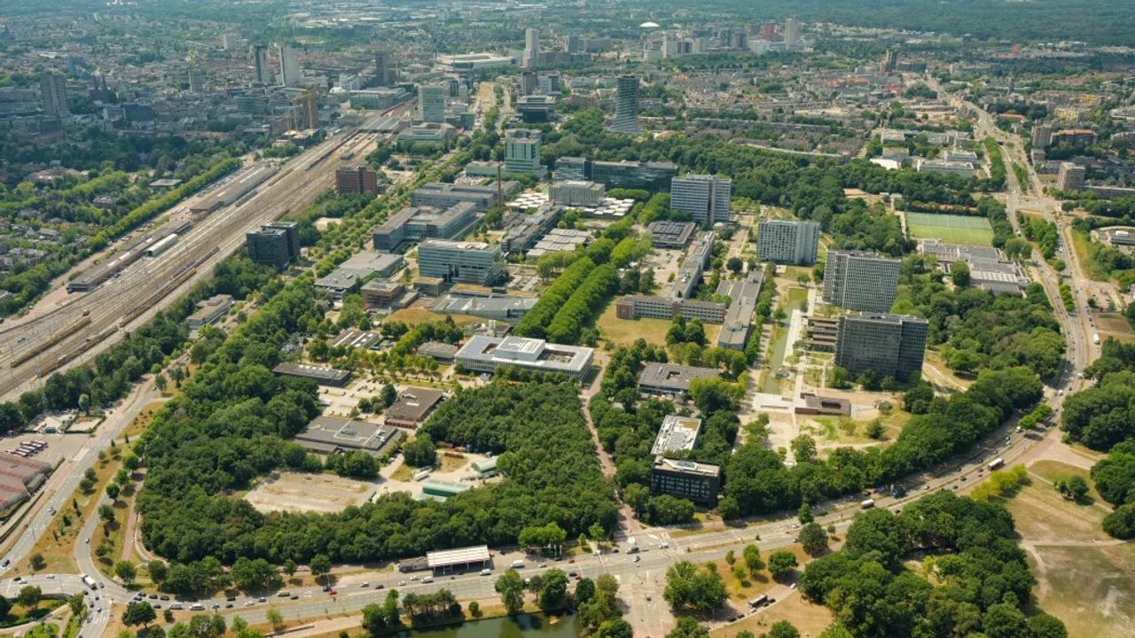 Het terrein van Technische Universiteit Eindhoven (foto: TU/e).