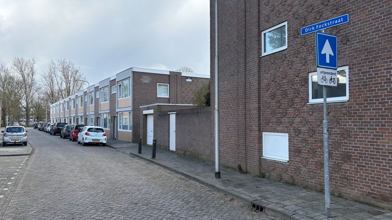De Dirk Fockstraat, een van de straten waar een huiszoeking is geweest (foto: Omroep Brabant). 
