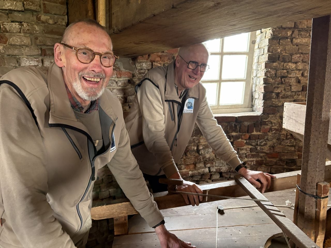 Voor Jos en Ben is molenaar het mooiste vak wat er bestaat (foto: Karin Kamp).