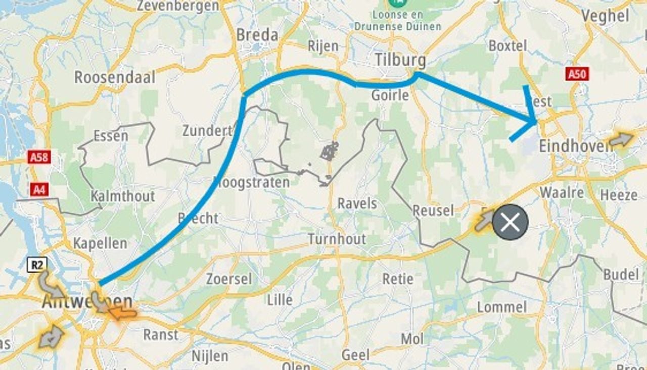 Foto: X/ANWB Verkeersinformatie.
