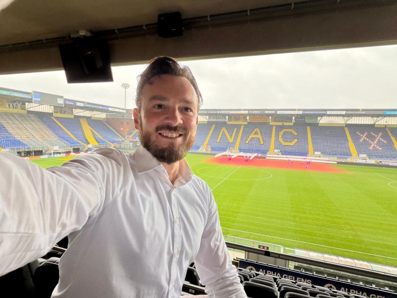 Tech-ondernemer Reinink bij NAC (eigen foto).