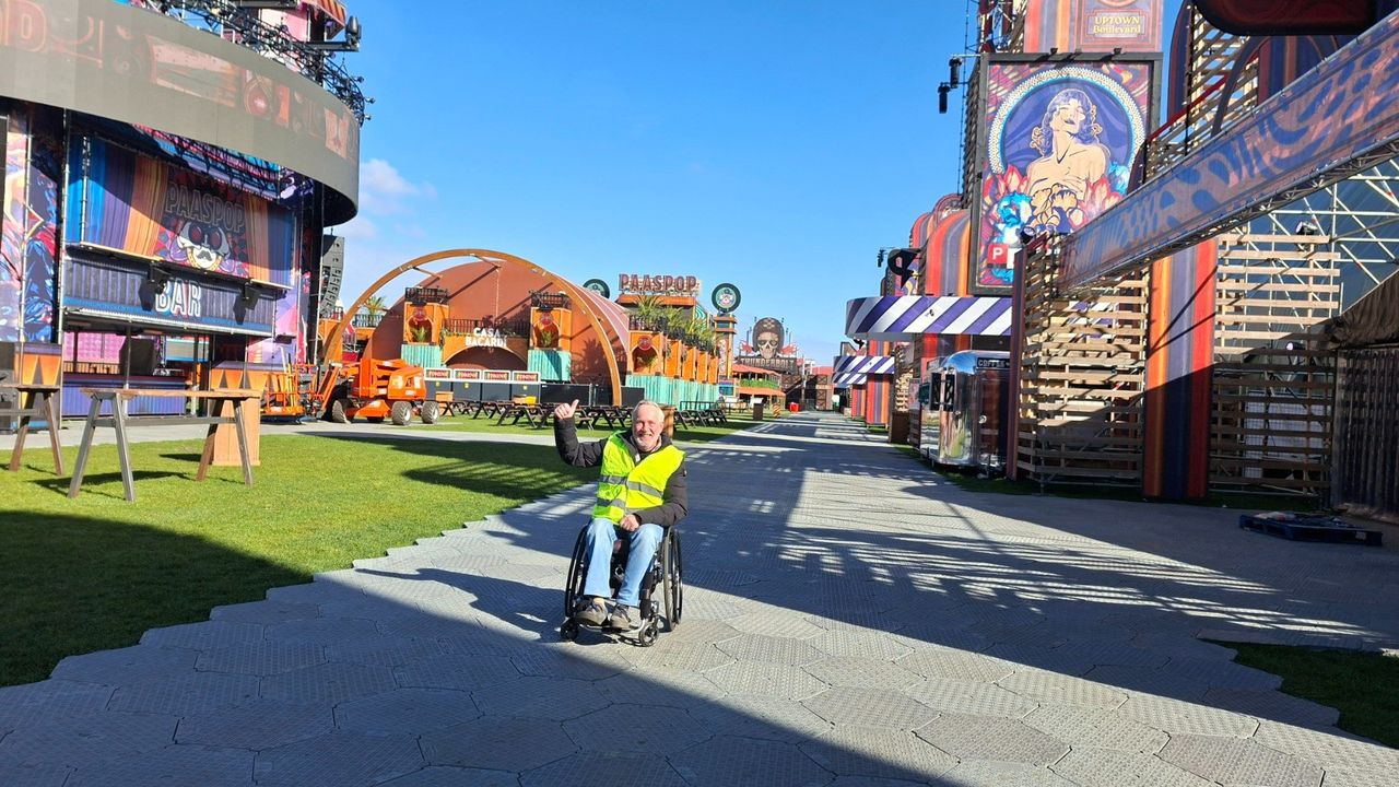 Riens op het terrein van Paaspop (foto: Riens van Raaij).