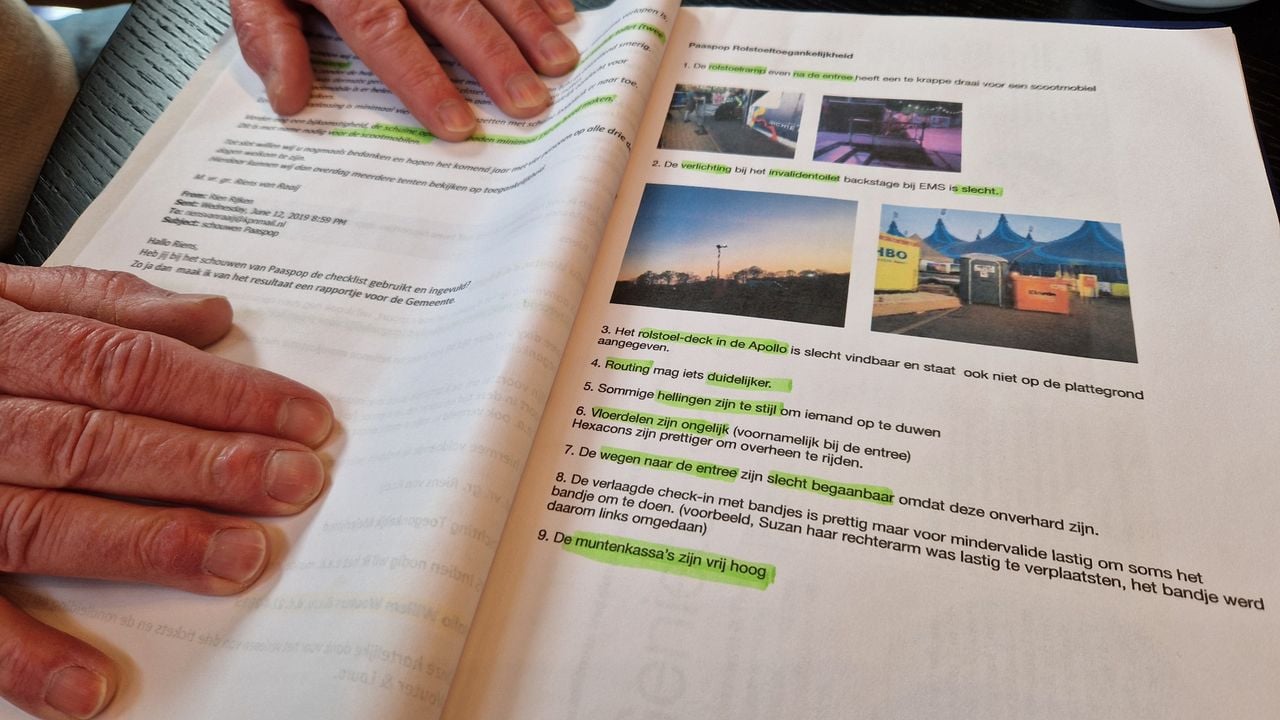 De lijst met tips na een schouwronde (foto: Tom Berkers).