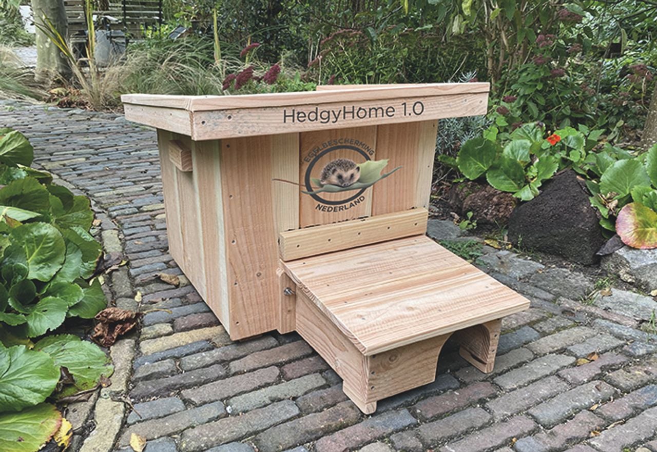 Een egelhuis (foto: Egelbescherming Nederland).