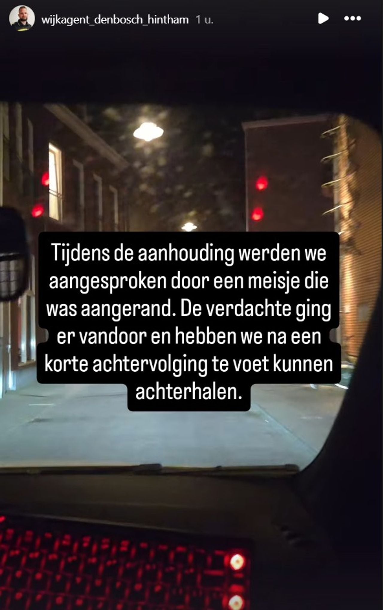 Foto: Instagram wijkagent Den Bosch-Hintham.