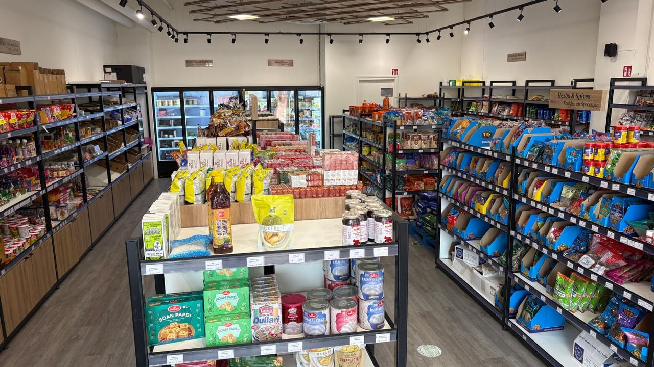 De winkel met producten uit India in Meerhoven (foto: Rogier van Son). 