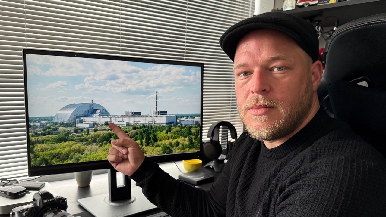 Moreno Molenaar uit Roosendaal fotografeerde de kerncentrale van Tsjernobyl (foto: Erik Peeters).       
