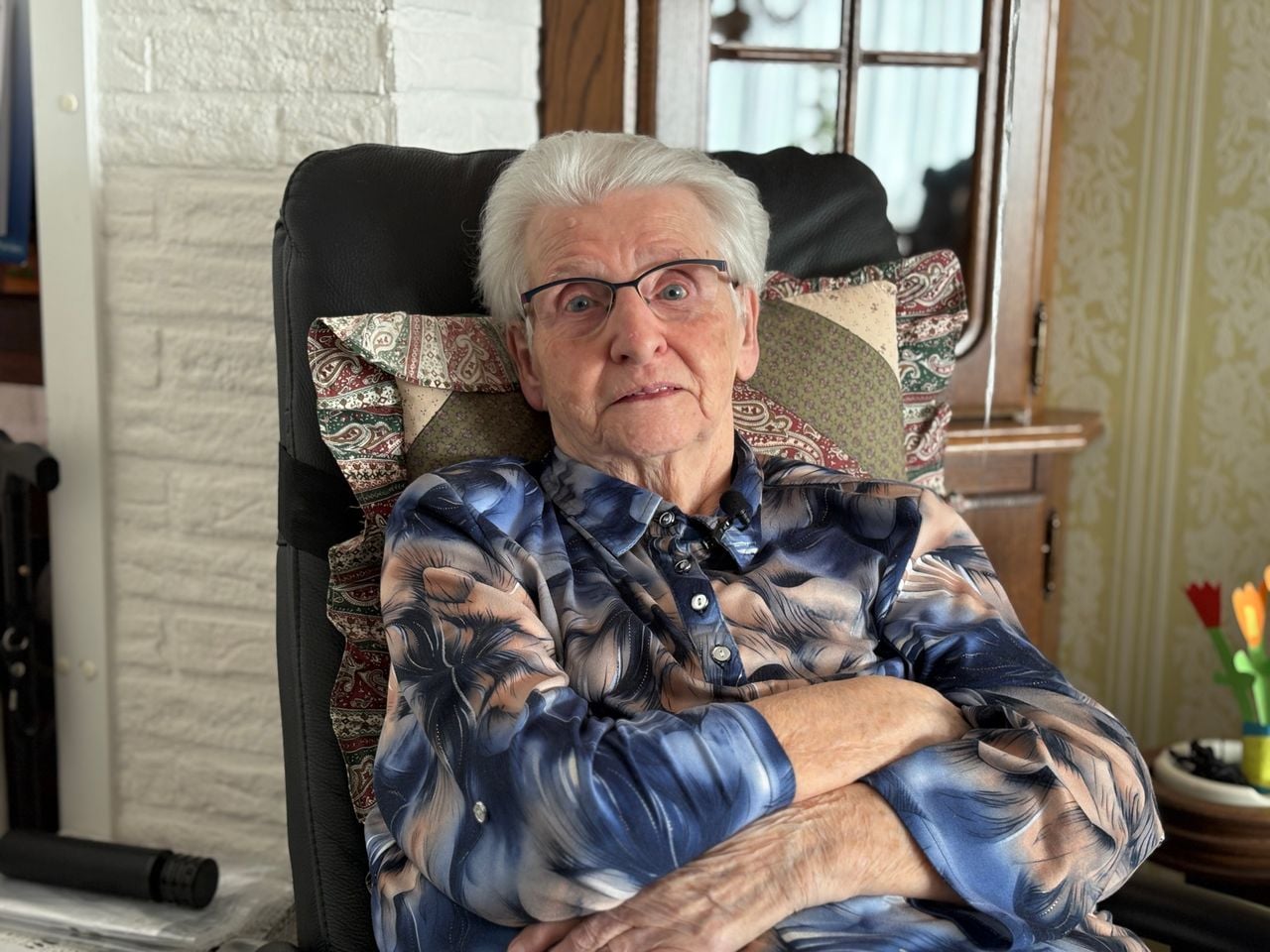 Leny is al zeventig jaar getrouwd met haar Piet (foto: Rogier van Son). 