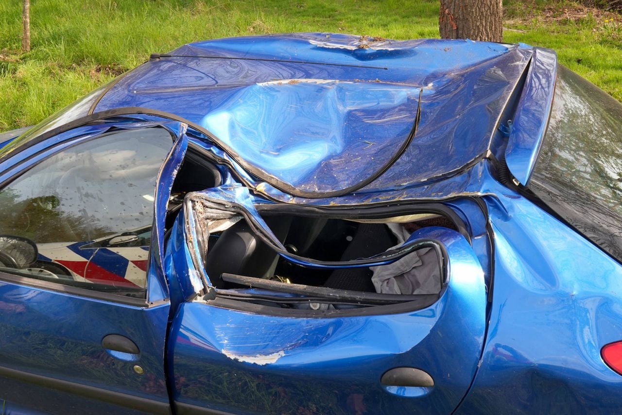 De vrouw hoefde niet mee naar het ziekenhuis (foto: Harrie Grijseels / Persbureau Heitink).