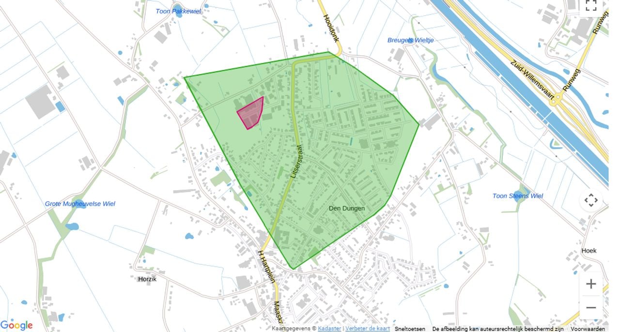 Het getroffen gebied (kaart: Enexis).