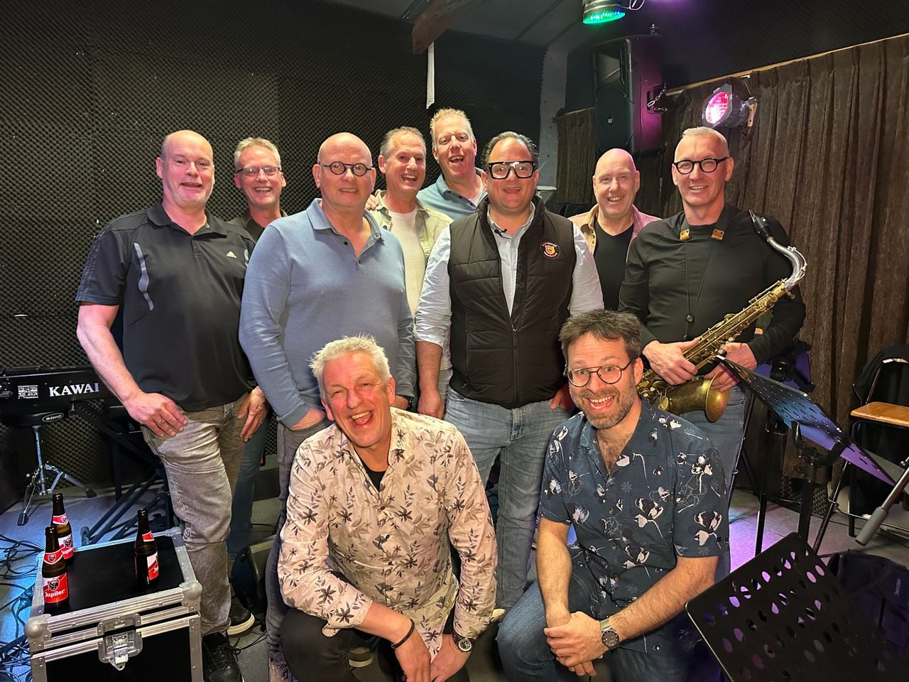 De bandleden van 'Kedeng!' (foto: Floortje Steigenga).