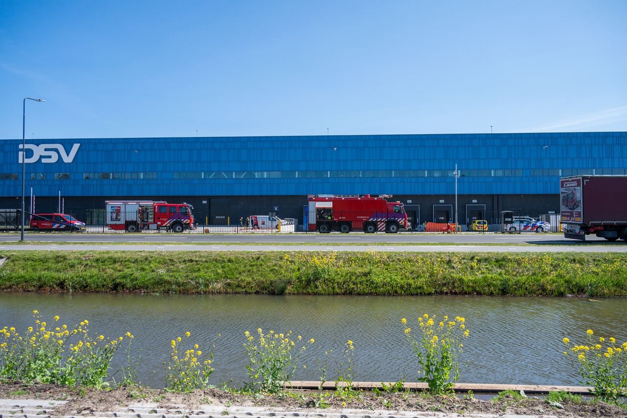 Zwaargewonde bij DSV (foto: Tom van der Put/Persbureau Heitink).