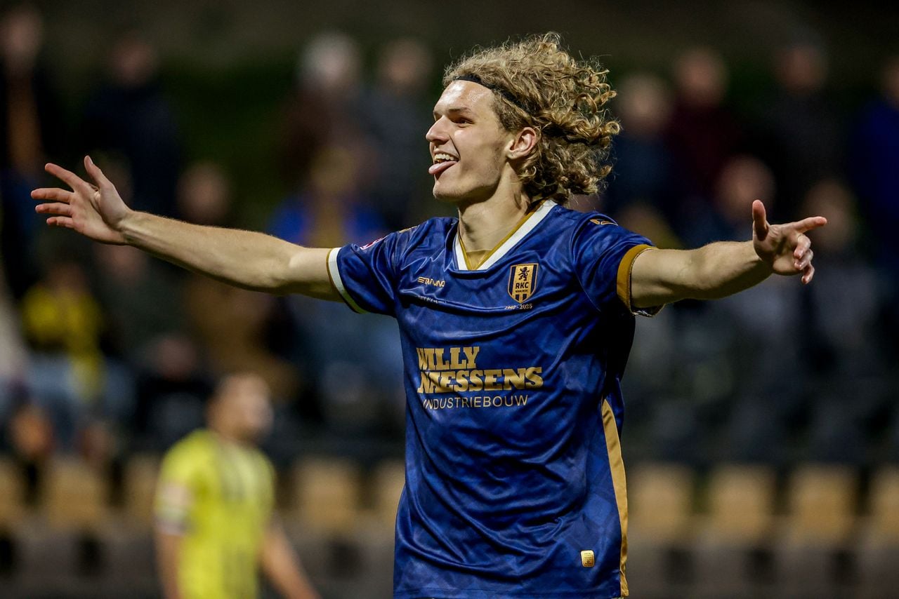 RKC Waalwijk-spits Tim van der Leij (foto: Broer van den Boom/Orange Pictures).