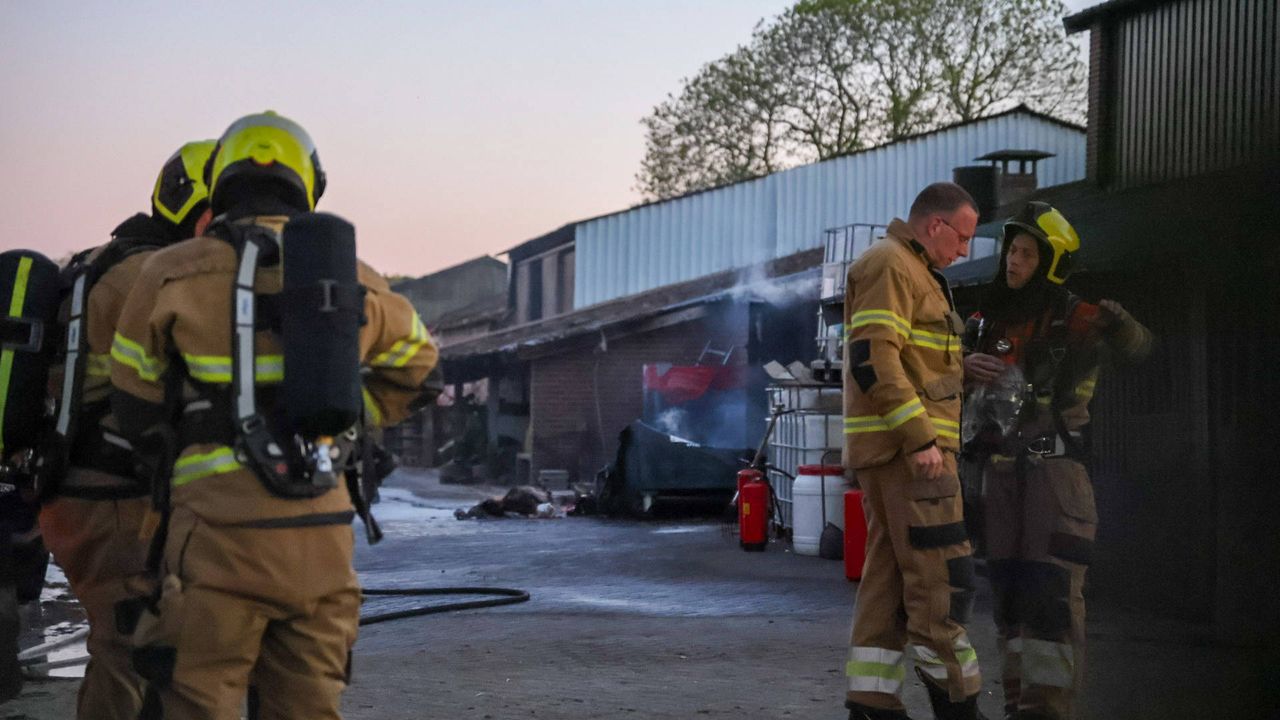 De brand was snel onder controle (foto: Addy smits / Persbureau Heitink).