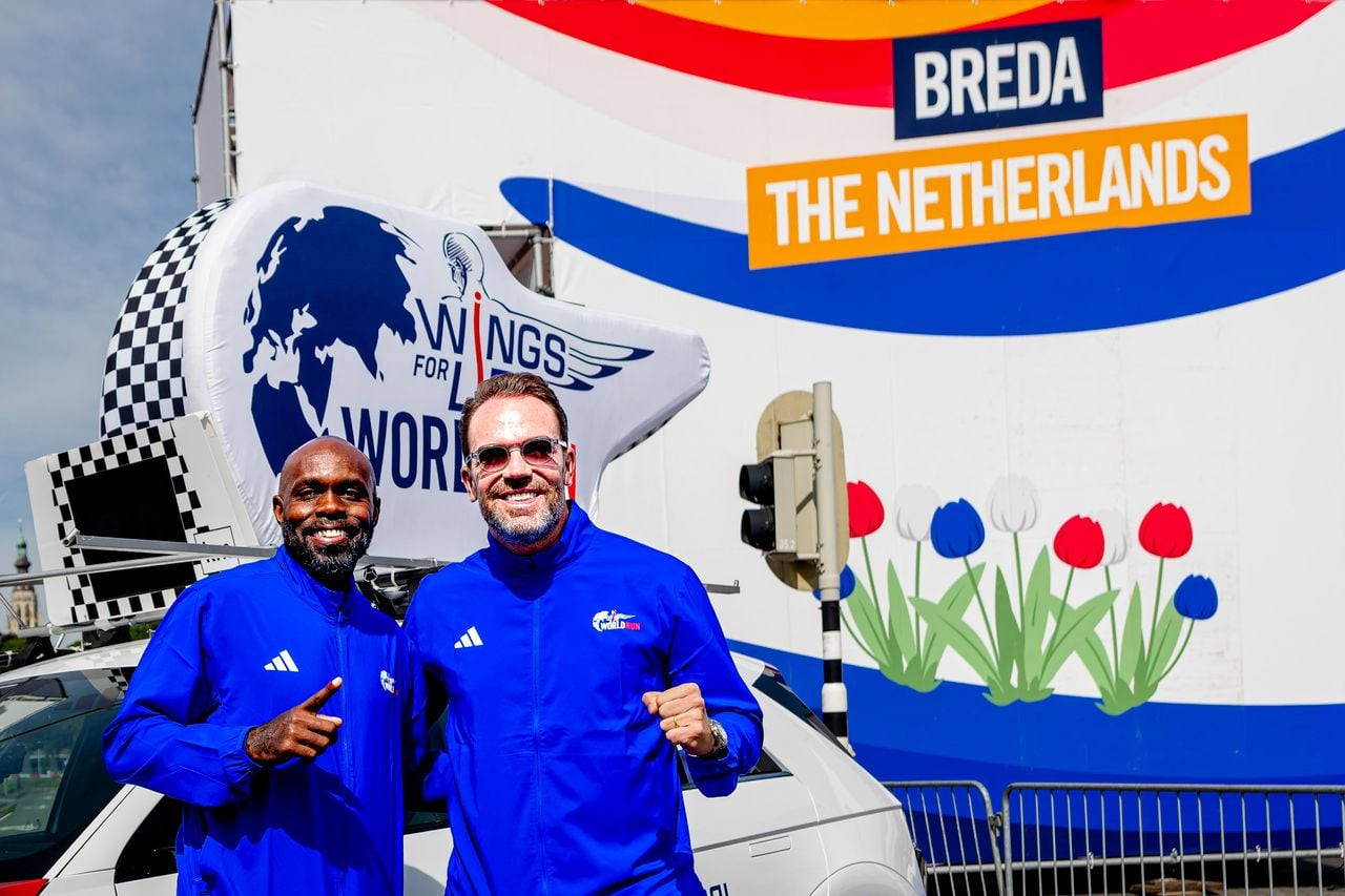 Churandy Martina en Robert Doornbos (foto: EYE4Images).