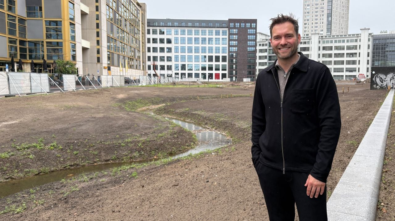 Wethouder RIk Thijs bij de Gender in het Victoriapark in Eindhoven (foto: Rogier van Son). 