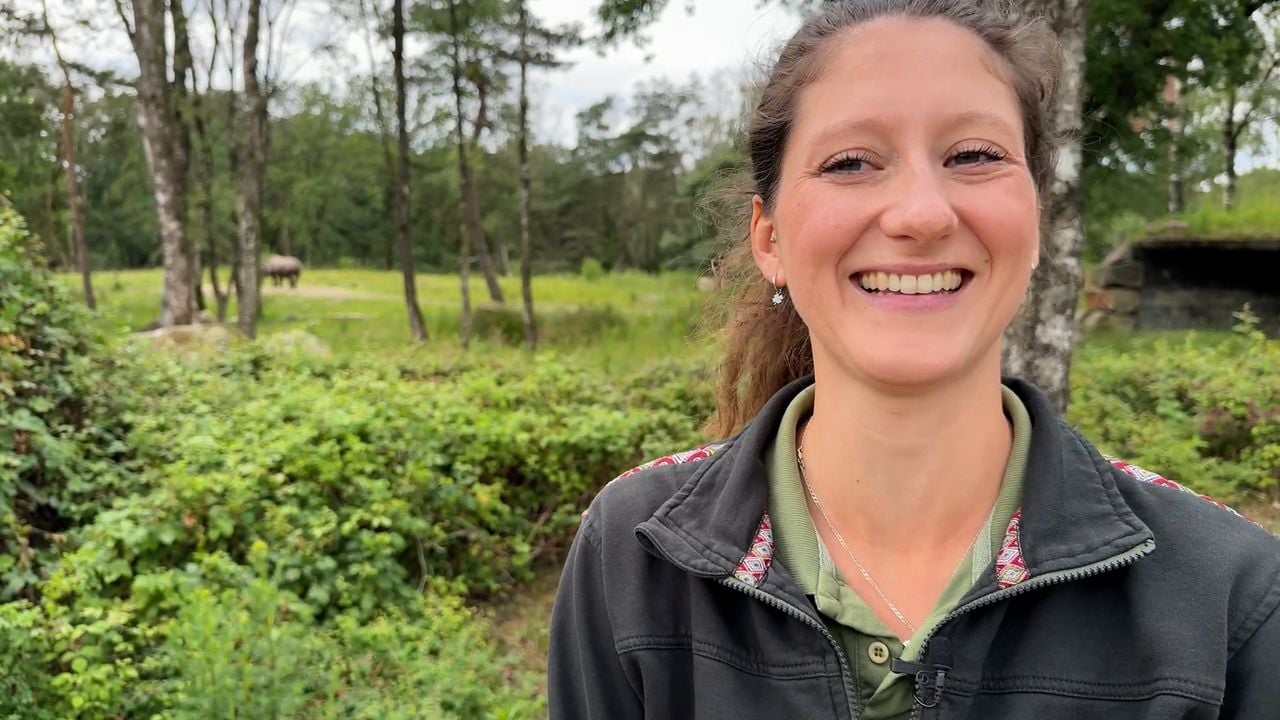 Verzorger Shanna Claassen is trots (foto: Omroep Brabant).