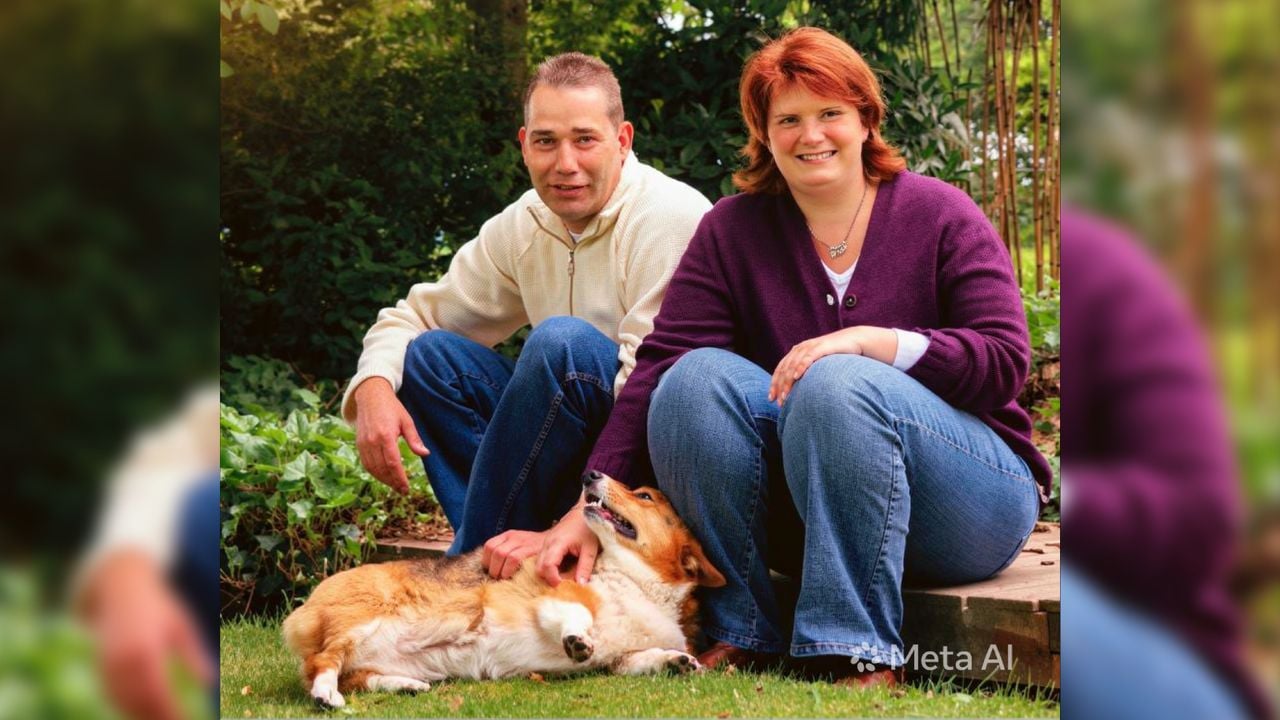 Sjon Scheerder met zijn vrouw (privéfoto).