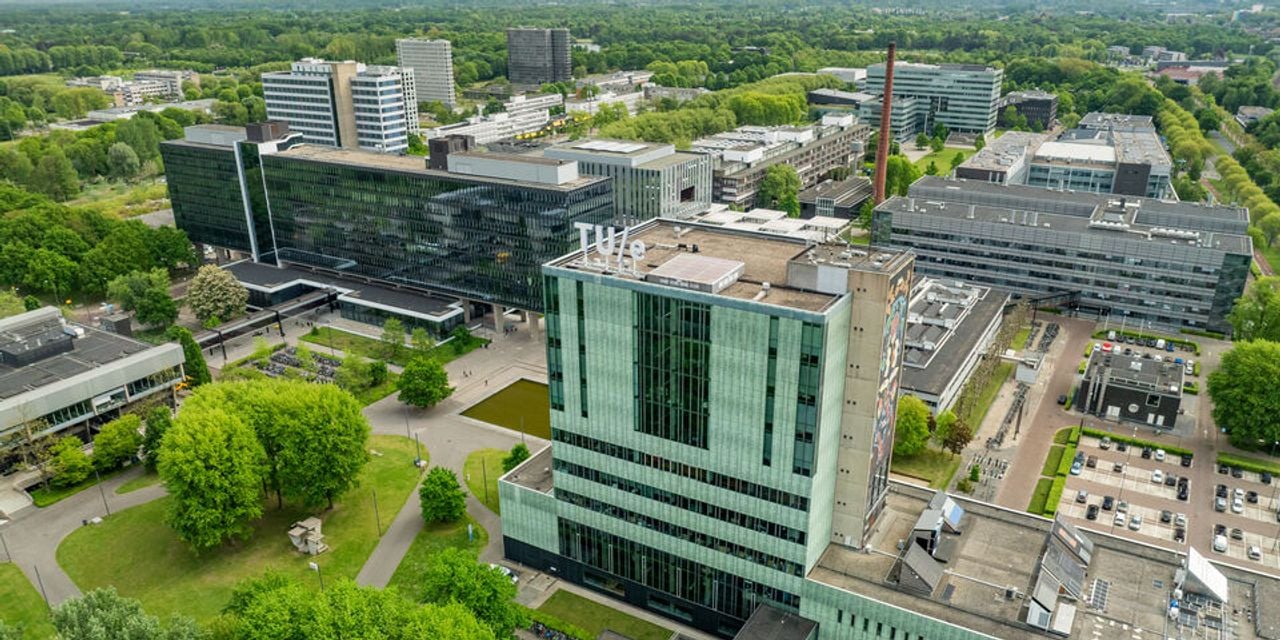 Het terrein van de TU/e (foto: TU/e). 