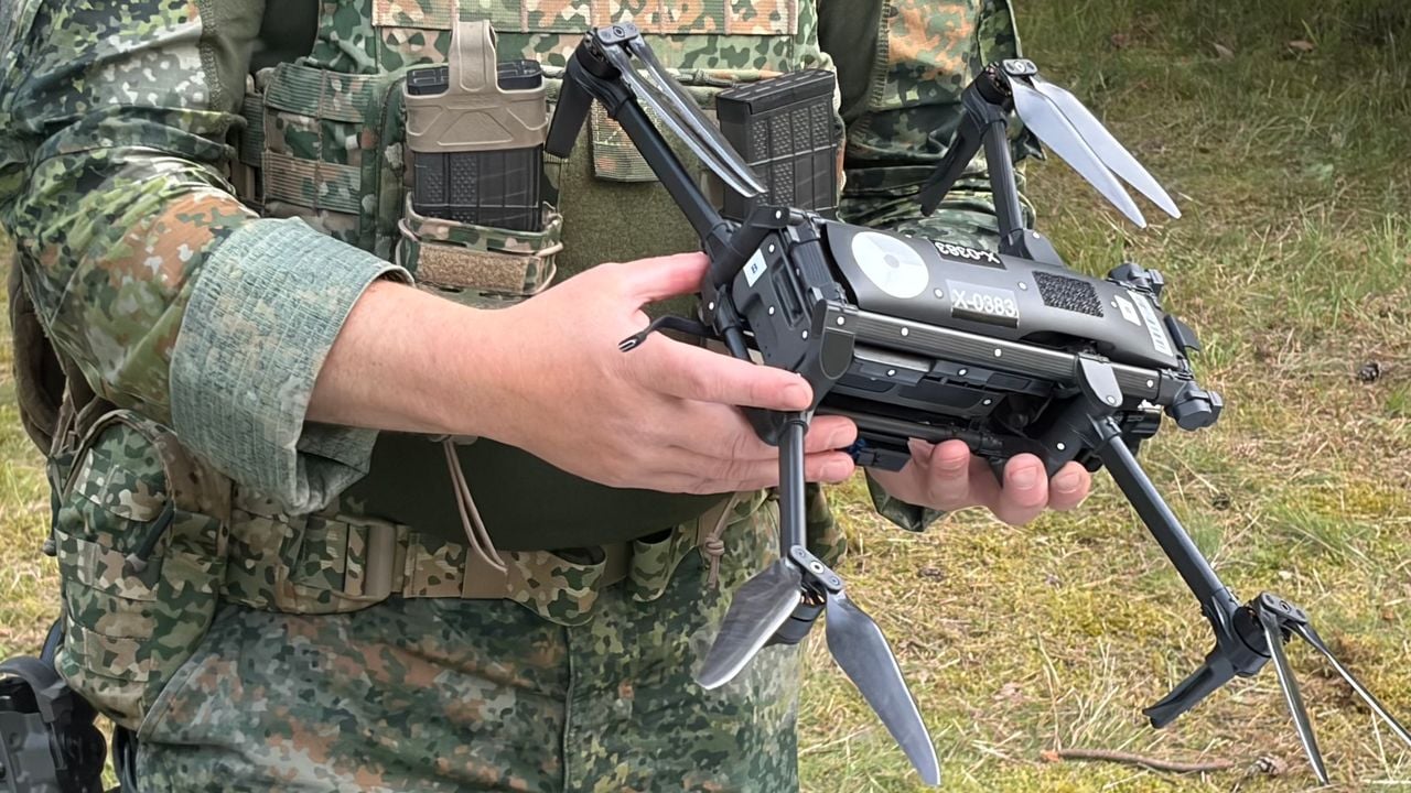 Transport-drone om kleine spullen te brengen (foto: Willem-Jan Joachems)